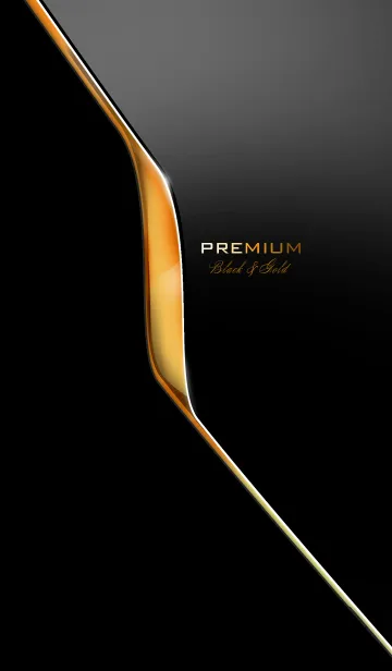 [LINE着せ替え] Premium Black ＆ Goldの画像1