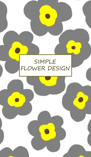 [LINE着せ替え] SIMPLE FLOWER DESIGNの画像1