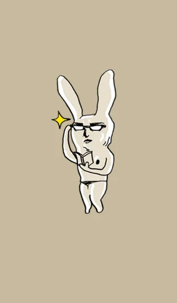 [LINE着せ替え] 面白くてかわいいウサギの画像1