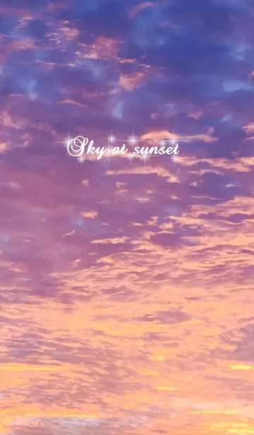 [LINE着せ替え] Sky at sunsetの画像1