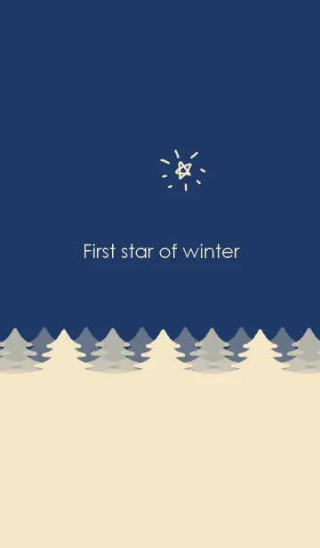 [LINE着せ替え] First star of winterの画像1