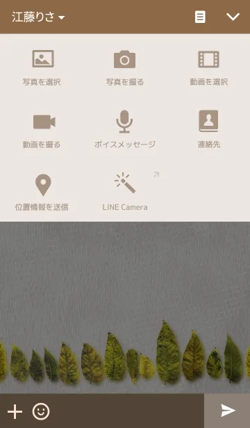 [LINE着せ替え] Scattered leaves in October ~10月の落葉~の画像4