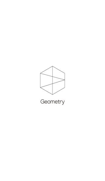 [LINE着せ替え] Geometry Whiteの画像1