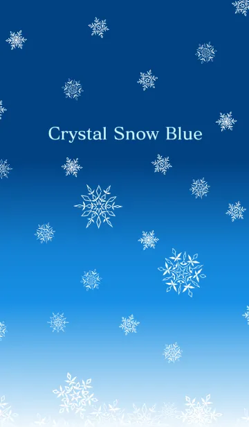 [LINE着せ替え] Crystal Snow Blueの画像1
