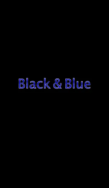 [LINE着せ替え] Black ＆ Blueの画像1