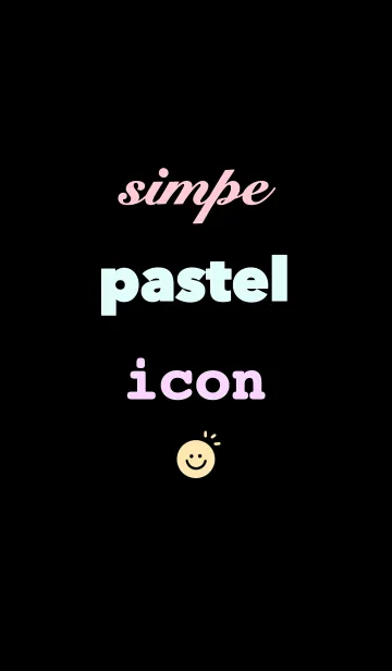 [LINE着せ替え] simple pastel iconの画像1