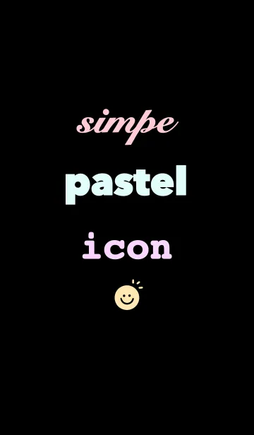 simple pastel iconの着せ替えメイン画像