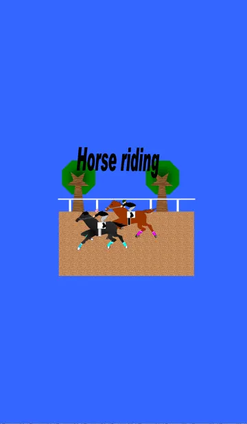 [LINE着せ替え] 乗馬の画像1