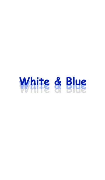 White ＆ BlueのLINE着せ替え