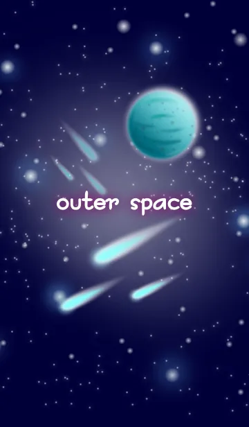 [LINE着せ替え] outer space...blue colorの画像1