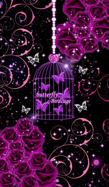 [LINE着せ替え] butterfly＆birdcageの画像1