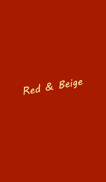 [LINE着せ替え] Red ＆ Beigeの画像1