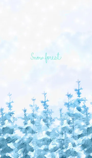 [LINE着せ替え] 雪の森の画像1