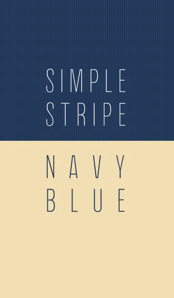[LINE着せ替え] SIMPLE STRIPE NAVY BLUEの画像1