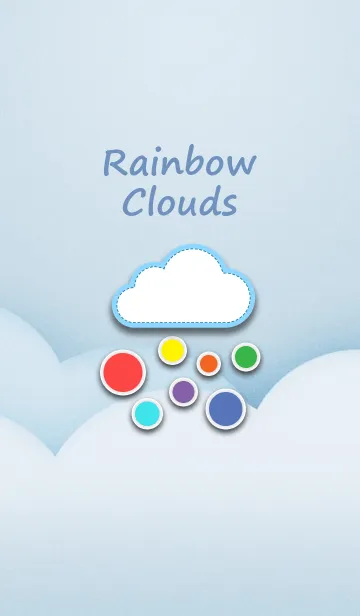 [LINE着せ替え] Rainbow ＆ Cloudの画像1