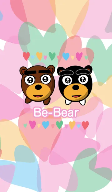 [LINE着せ替え] 黒眉毛の熊さん4の画像1