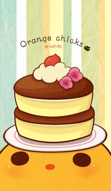 [LINE着せ替え] Orange chicks-Afternoon teaの画像1