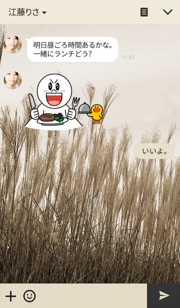 [LINE着せ替え] Silver grassの画像3