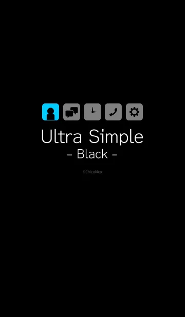 ウルトラシンプル - Blackの着せ替えメイン画像