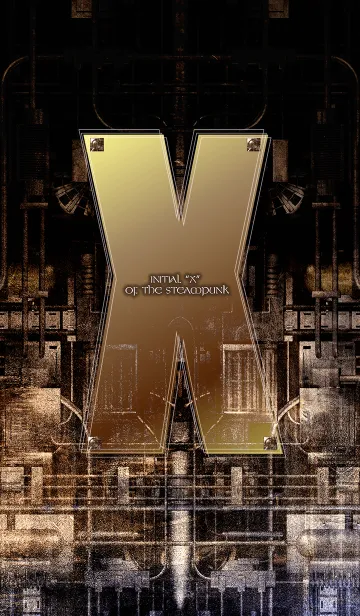 [LINE着せ替え] スチームパンクなイニシャル「X」の画像1