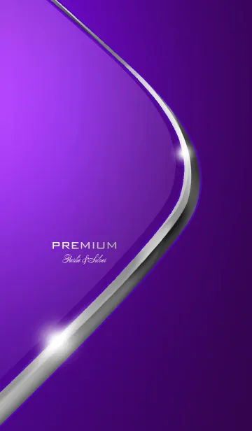 [LINE着せ替え] Premium Purple ＆ Silverの画像1