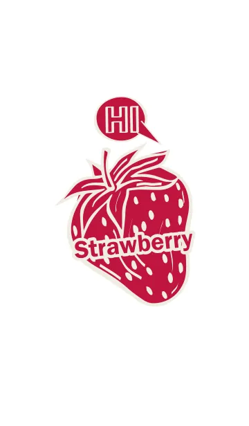 [LINE着せ替え] Hi Strawberry Funの画像1