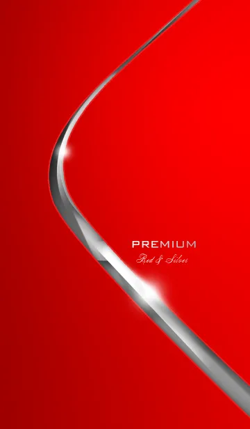 [LINE着せ替え] Premium Red ＆ Silverの画像1