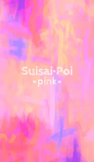 [LINE着せ替え] Suisai Poi pink kaiの画像1