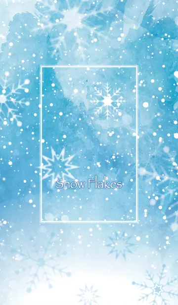 [LINE着せ替え] Snow Flakes -雪のカケラ-の画像1