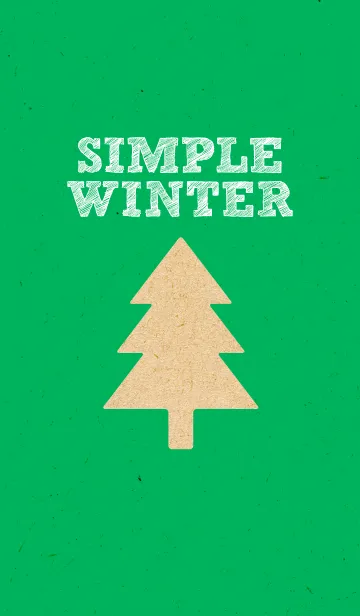 [LINE着せ替え] シンプル ウィンター / クリスマスグリーンの画像1