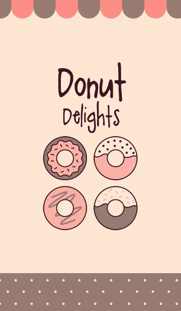 [LINE着せ替え] Donut Delightsの画像1