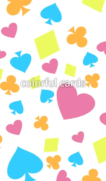 [LINE着せ替え] カラフルトランプの画像1