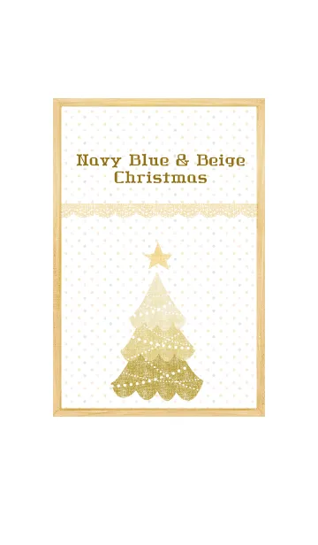 [LINE着せ替え] Navy Blue ＆ Beige Christmasの画像1