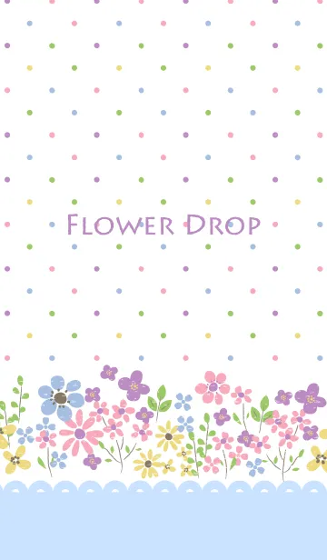 [LINE着せ替え] Flower dropの画像1