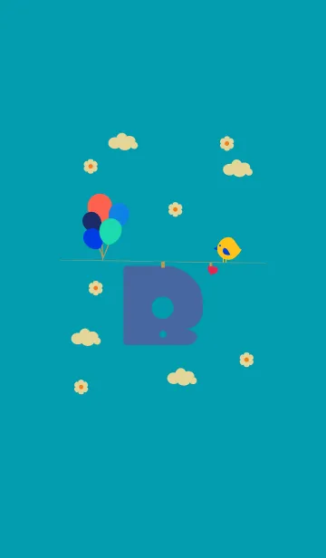 [LINE着せ替え] -キュート イニシャル B-の画像1