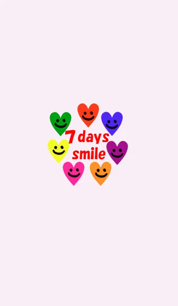 [LINE着せ替え] 7days smile heartの画像1