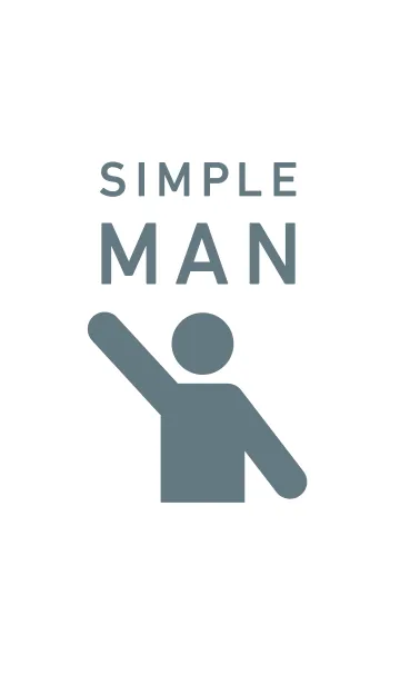 [LINE着せ替え] SIMPLE MANの画像1