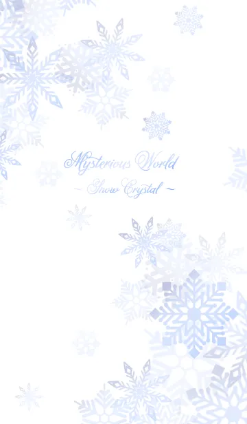 [LINE着せ替え] 神秘的な世界～snow crystal～の画像1