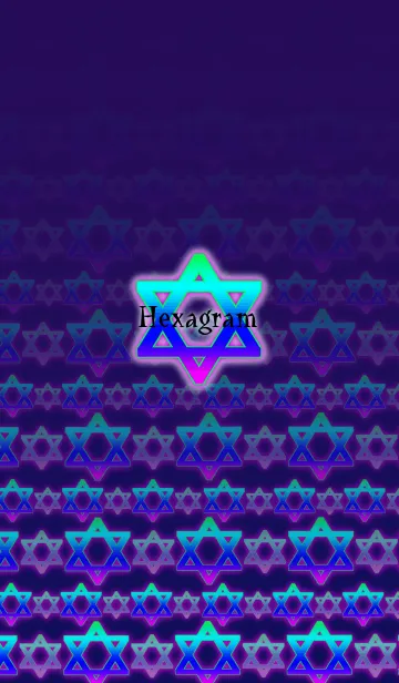 Gradation hexagramのLINE着せ替え
