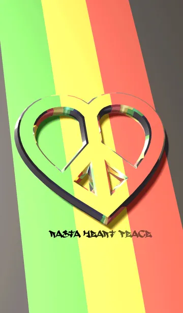 [LINE着せ替え] Rasta Heart Peaceの画像1