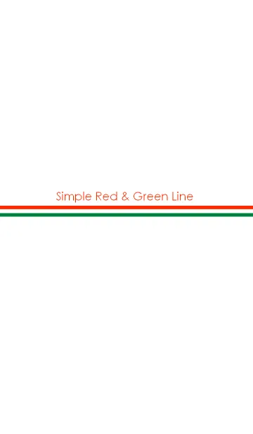 Simple Red ＆ Green Lineの着せ替えメイン画像