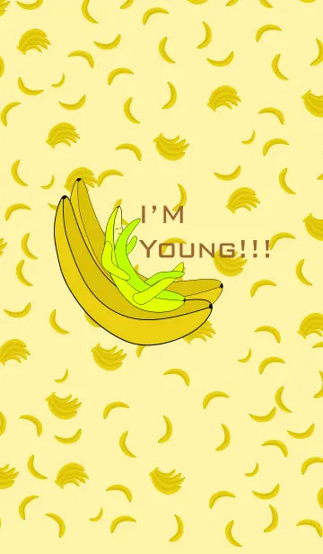 [LINE着せ替え] ちょっと私は若いバナナですの画像1