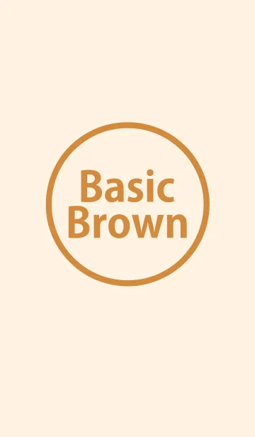 [LINE着せ替え] Basic Brownの画像1