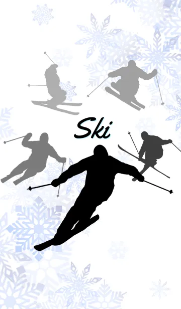 [LINE着せ替え] スキー大好き！スキー馬鹿！の画像1