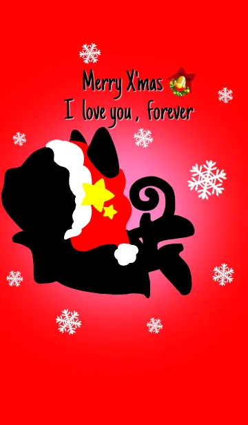 [LINE着せ替え] ♥ペア♥MerryX'mas！永遠に愛してる(girl)の画像1