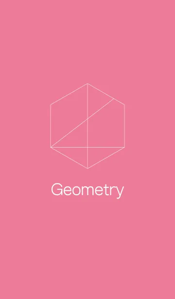 [LINE着せ替え] Geometry pinkの画像1