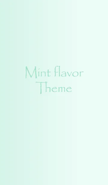 [LINE着せ替え] Mint flavor Themeの画像1