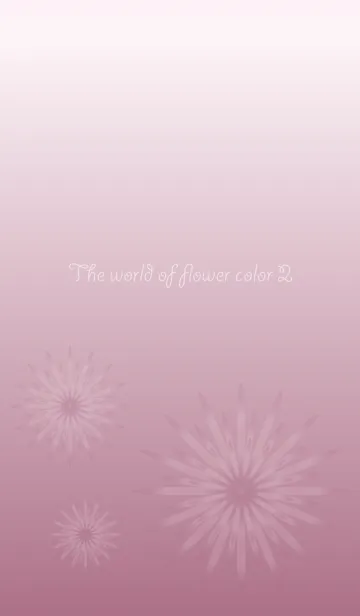 [LINE着せ替え] The world of flower color 2の画像1