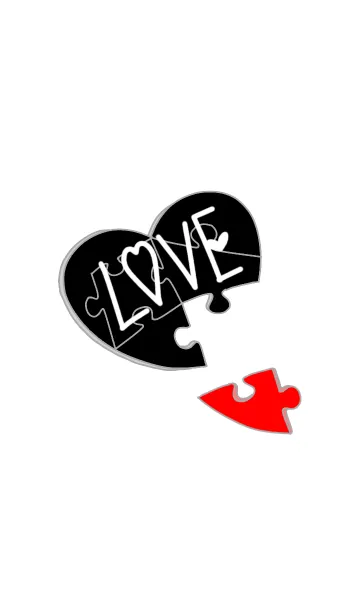 ♥ペア♥Love Puzzle black Ver．の着せ替えメイン画像