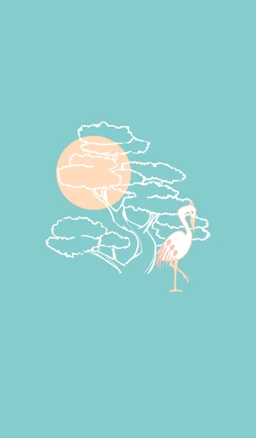 [LINE着せ替え] Cutie Flamingo Stylishの画像1